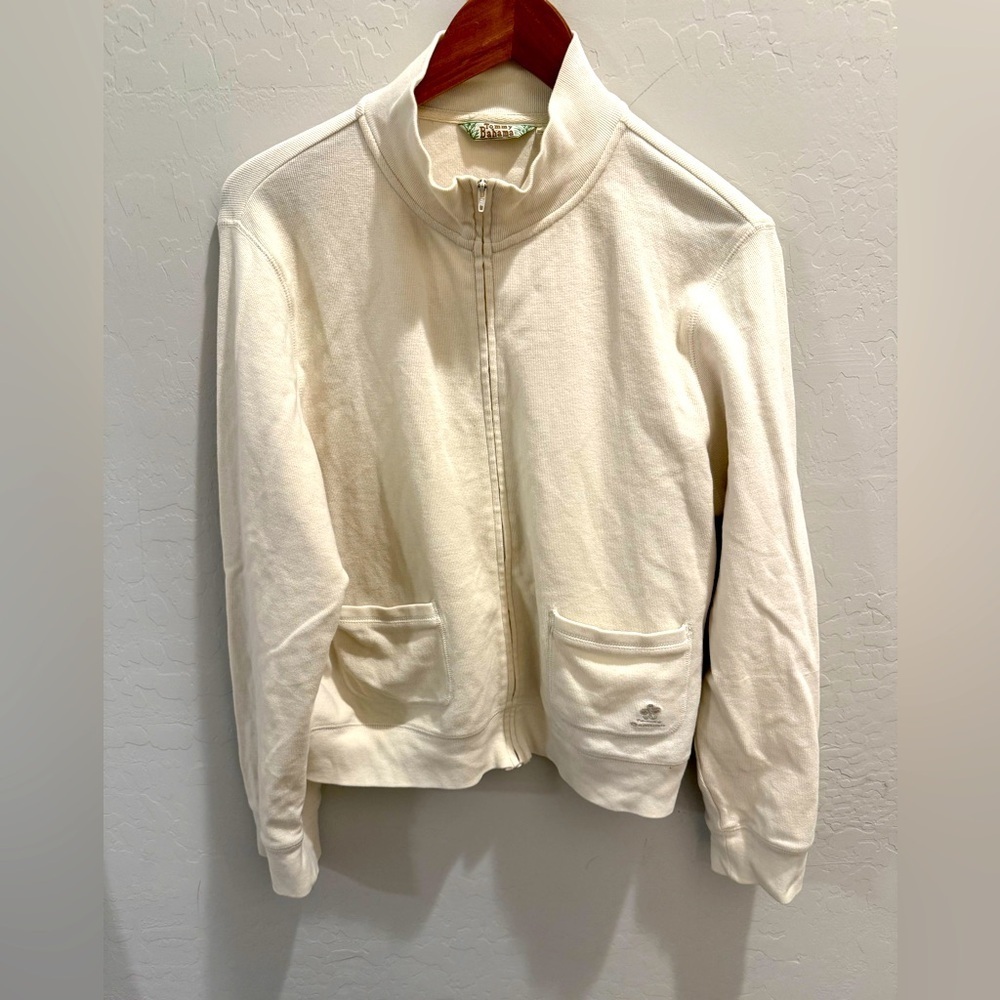 **Tommy Bahama Women’s Zip-Up Sweater – Vintage XL**